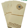 Gift Cover with scrollwork pattern and string tied horizontally