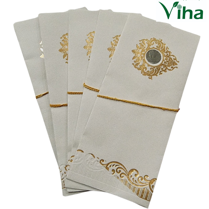 Gift Cover with ornate motif near the top