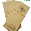 Gift Cover with brown rectangular scrollwork and coin window