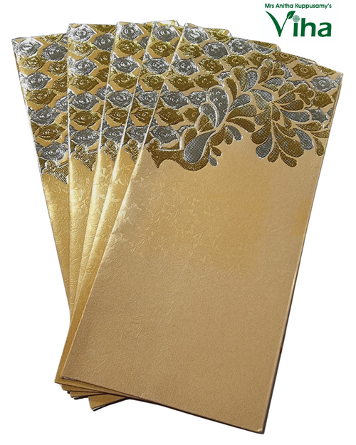 Gift Cover with a fan arrangement and peacock motif