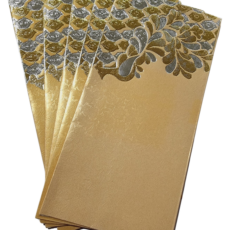 Gift Cover with a fan arrangement and peacock motif
