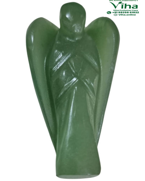 Green Aventurine Angel, carved wings