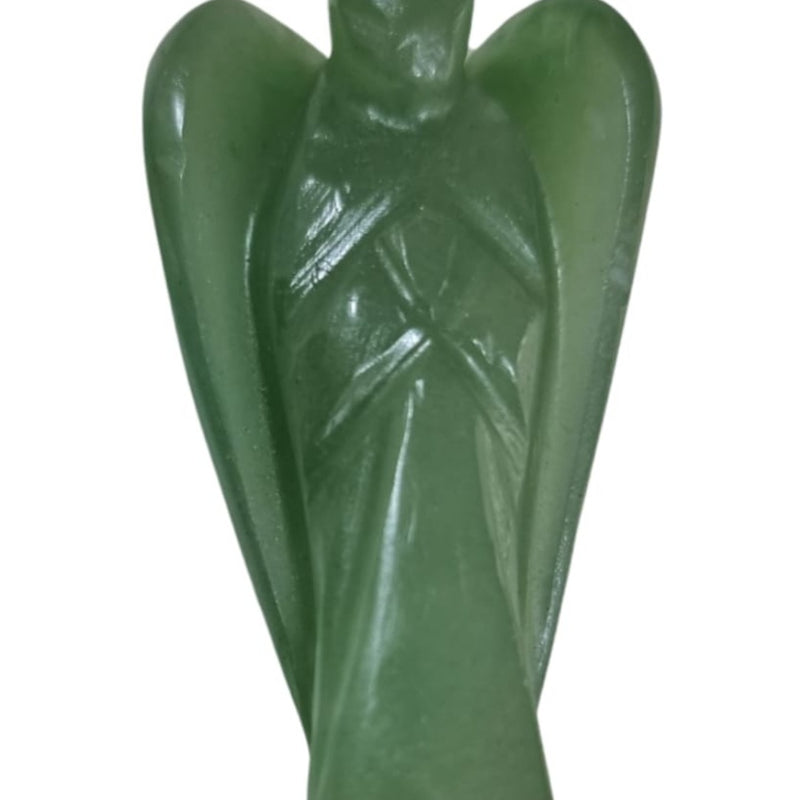 Green Aventurine Angel, carved wings