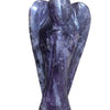 Amethyst Angel, a polished figure with carved wings