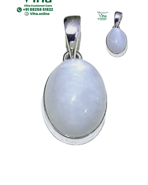 Moonstone 925 Silver Pendant, cabochon stone