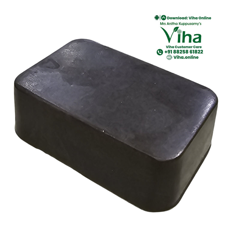 Children Herbal Bath Soap, a dark grey rectangular block with a smooth, semi-glossy surface finish