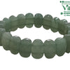 Green Aventurine Bracelet with faceted beads in a loop