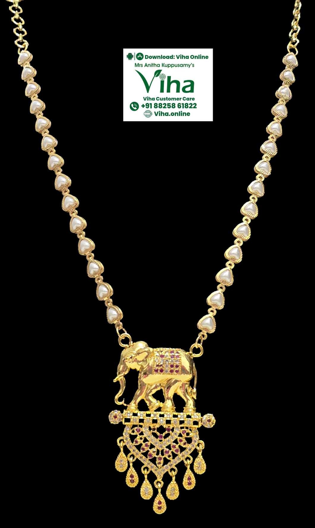 Impon Elephant Pendant Chain