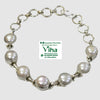 Pearl Bracelet Silver with a chain and pearls