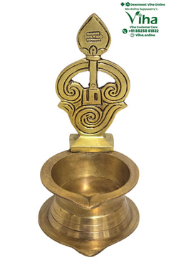 OM Lamp | OM Vilakku - Brass