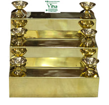 3 Step Pooja Stand - Brass