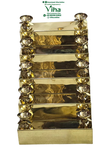 5 Step Pooja Stand - Brass