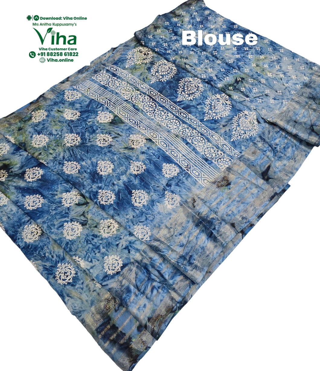 Cotton Silk Saree with Blouse