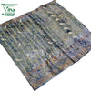 Cotton Silk Saree with Border, bird motifs and geometric patterned stripes