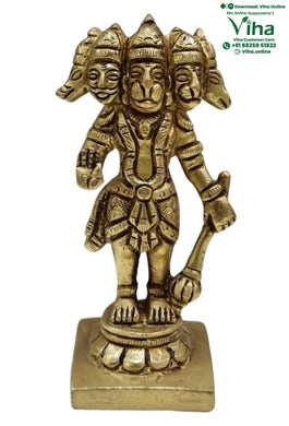 Panchmukhi Hanuman Statue - Brass