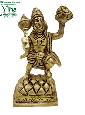 Veer Hanuman Statue - Brass