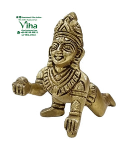 Child Krishna Statue - Brass