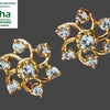 Impon Studs with a flower arrangement of stones and a central large stone