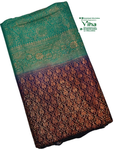 Soft Silk Saree with Stone Work