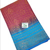 Soft Silk Saree With Blouse, folded rectangular cloth with intricate woven patterns