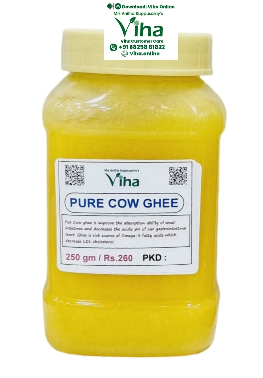 Pure Cow Ghee  - 250 gram