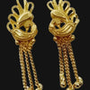 Impon Stud With Hangings, carved top motifs and dangling chains