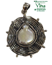Original Pearl Designer Pendant Silver