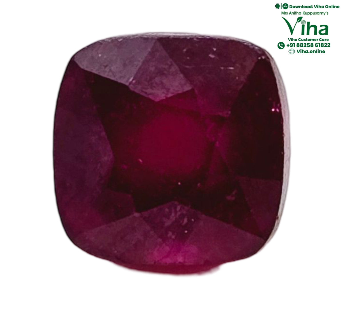 Ruby Stone Original - Cushion Cut – Viha Online