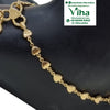 Impon Anklets, with heart-shaped links and charms