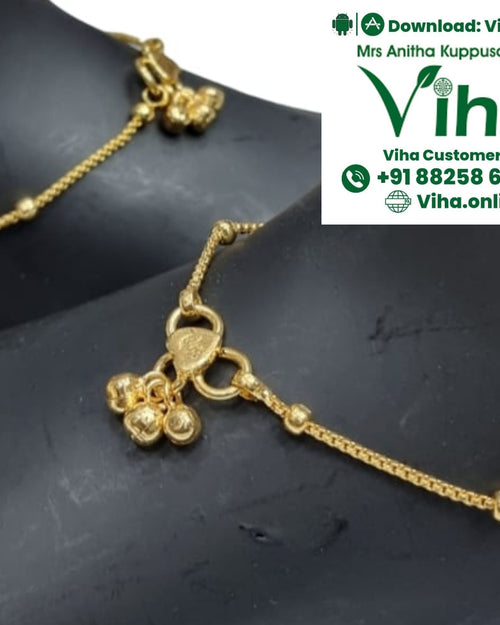 Impon Anklets, with hanging bells and beads