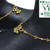 Impon Anklets, with heart-shaped and diamond-shaped links