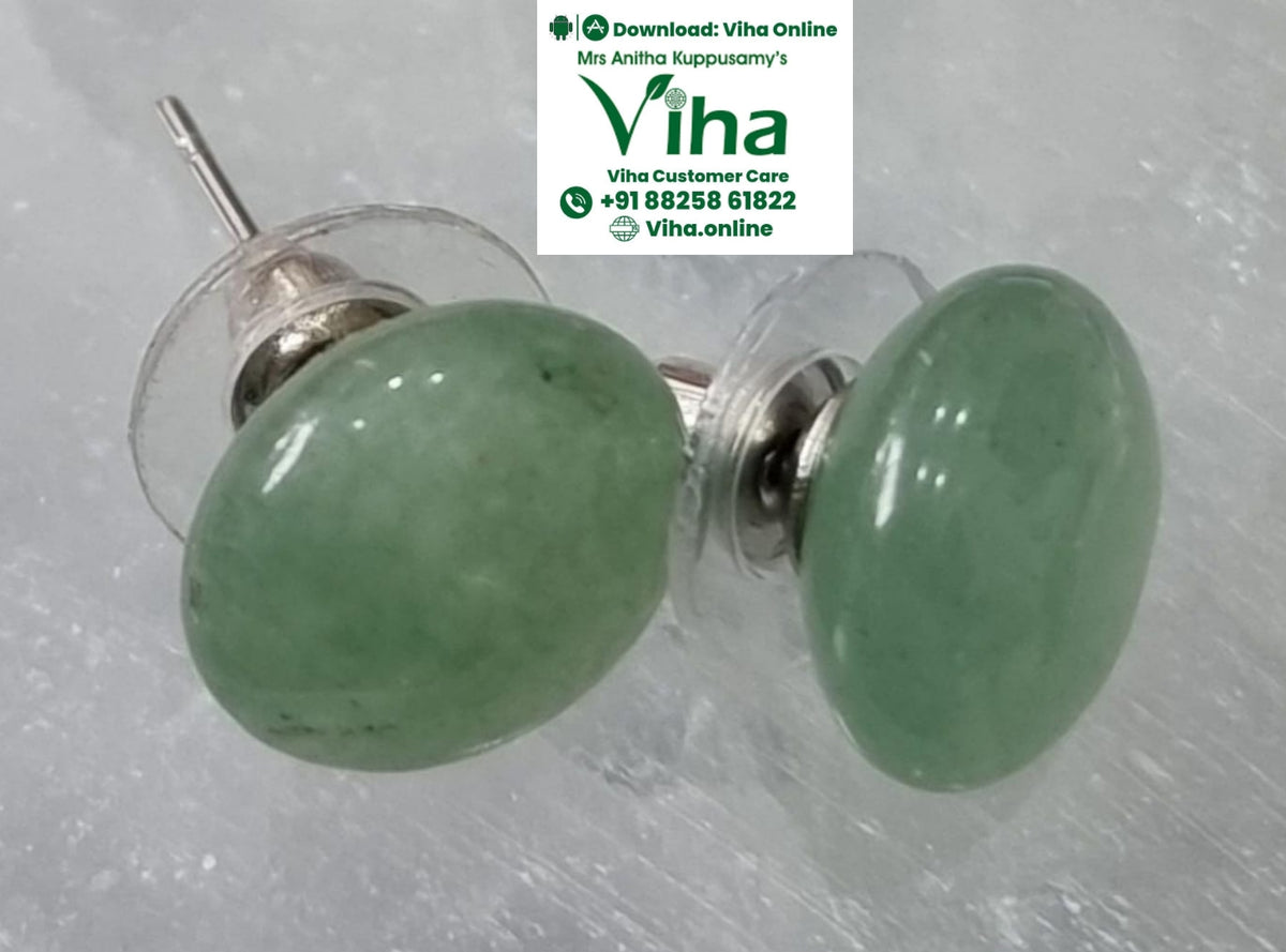 Viha Rao Green Aventurine Studs – Viha Online