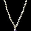 Pearl Round Beads Mala 108+1, a string of round beads with a hanging tassel