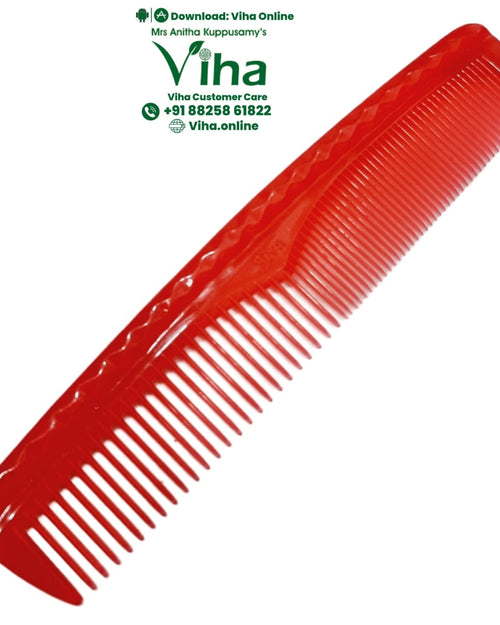 Hair Comb with wider spacing on half the teeth