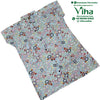 Women Shirt, light green, floral pattern