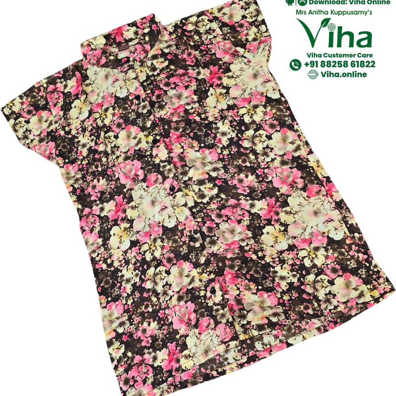 Women Shirt, multicoloured, floral pattern