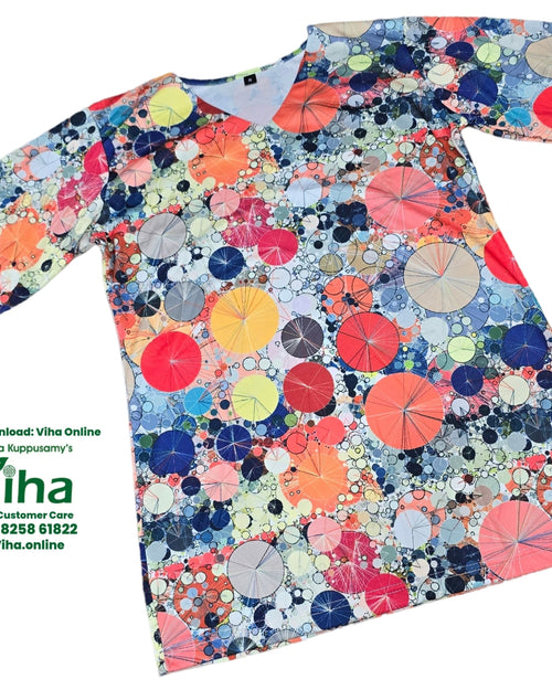 Women Shirt, multicoloured, v-neck