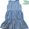 Women Shirt / Peplum Top - Sleeveless, sleeveless floral print design