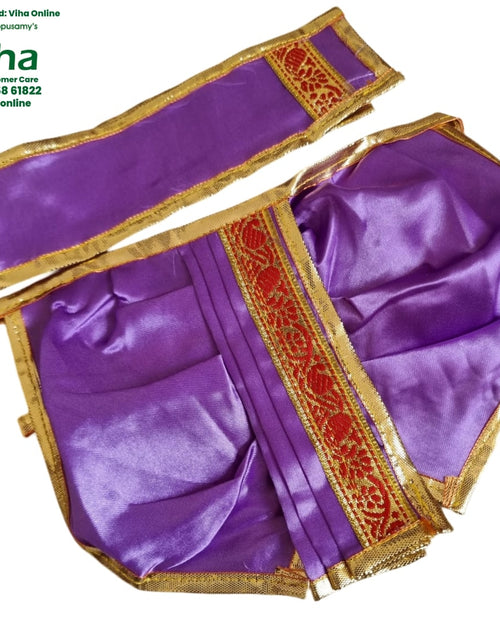 Ganesha Dhoti Set - 5" Inches laid out together