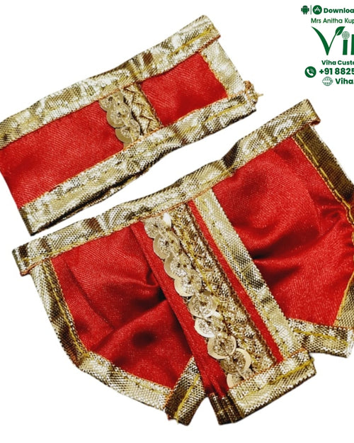 Ganesha | Krishna Dhoti Set - 3" Inches laid out together