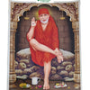 Shirdi Saibaba Photo with a seated figure in an archway