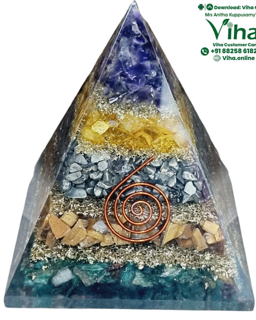 Nubian Prosperity Pyramid with layered stone fragments