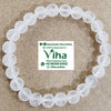 Real Sphatik Bracelet With Om Carving