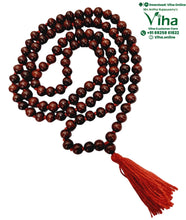 Red Sandal Wood Mala 8 mm - 108+1 Beads