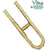 Namam Bindi Stamp, a brass tool shaped like a rounded U with a grainy texture