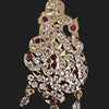 Impon Pendant, ornate, asymmetrical silhouette with a loop at the top and dangling charms at the bottom