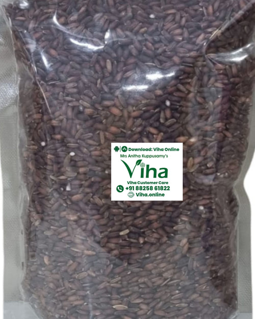 Soorakkuruvai Rice - Traditional Organic Rice in a transparent pouch