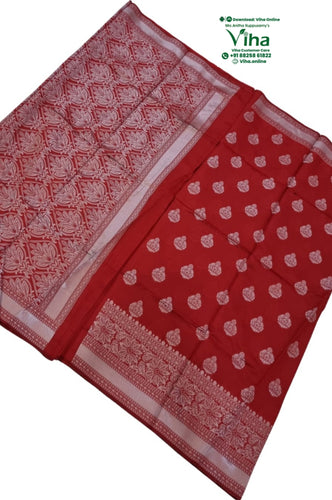 Soft Silk Saree with Blouse & with Grand Pallu