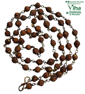 Rudraksh Mala 4mm - Wearable With Copper Wiring