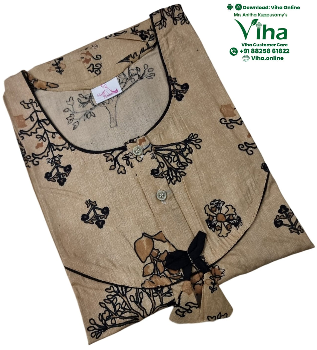 Pure Cotton Nighty Premium Quality
